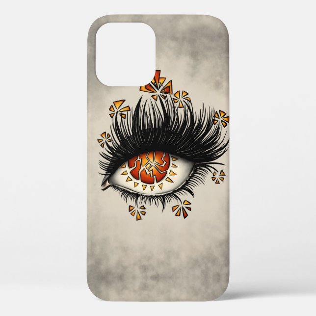 Weird Eye Of Lava Digital Art Case-Mate iPhone Case (Back)