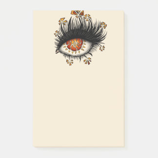 Weird Eye Of Lava Digital Art Post-it Notes