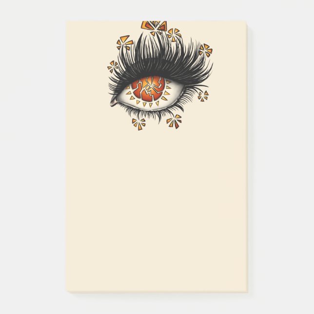 Weird Eye Of Lava Digital Art Post-it Notes (Front)