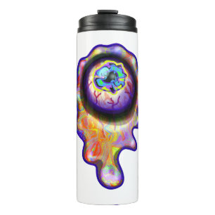 Weird Eyeball Emoji Paint Drip Art M13  Thermal Tumbler