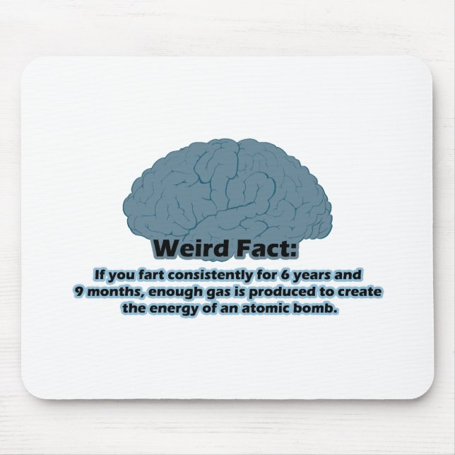 Weird Fact - Atomic Fart Mouse Mat (Front)