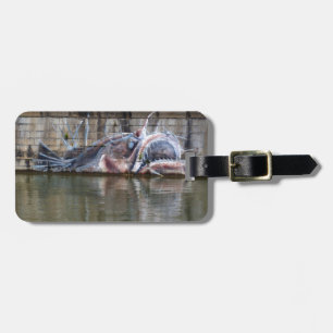 Weird Fantasy Anglerfish Graffiti Luggage Tag