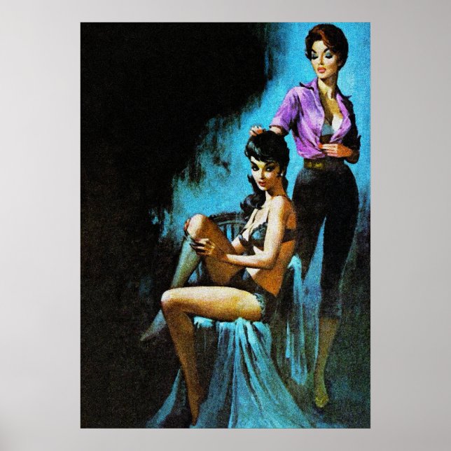 Weird Feeling Vintage Pulp Magazine Cover Art Poster (Front)