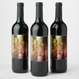 Weird fibrous texture and burnt or dirt stains wine label