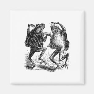 Weird Frogs Dancing - Vintage Frogs Magnet