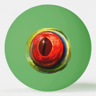 Weird Fun Realistic Quirky Red Eyed Frog Eyeball Ping Pong Ball