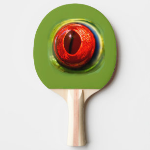 Weird Fun Realistic Quirky Red Eyed Frog Eyeball Ping Pong Paddle