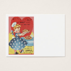 Weird Funny Mince Apple Pie Waitress Valentine