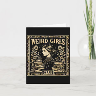 Weird Girls Club Vintage Feminist Gothic Art Card