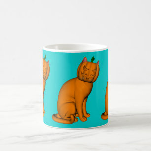 Weird Halloween Cat Coffee Mug