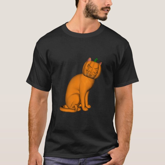 Weird Halloween Cat T-Shirt (Front)