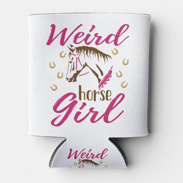 Weird Horse Girl Can Cooler (Front)