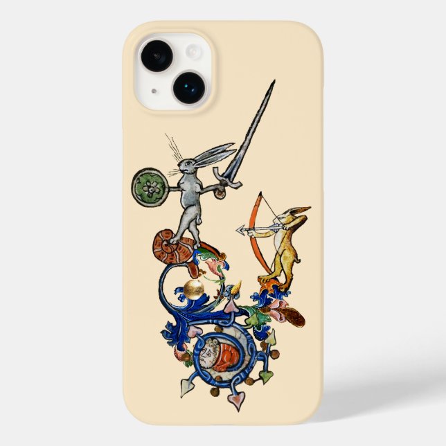 WEIRD MEDIEVAL BESTIARY,Killer Rabbits with Sword  Case-Mate iPhone Case (Back)