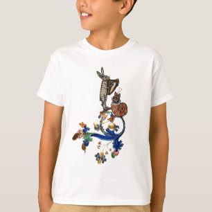 WEIRD MEDIEVAL BESTIARY MUSIC,HARPIST HARE T-Shirt