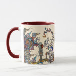 WEIRD MEDIEVAL BESTIARY WAR, KNIGHTS,GIANT SNAILS  MUG<br><div class="desc">WEIRD MEDIEVAL BESTIARY WAR Between Snails and Mediaeval Knight and killer rabbits Digital collage by Bulgan Lumini ©</div>