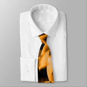Weird medley of burnt ribbons, orange colour tie