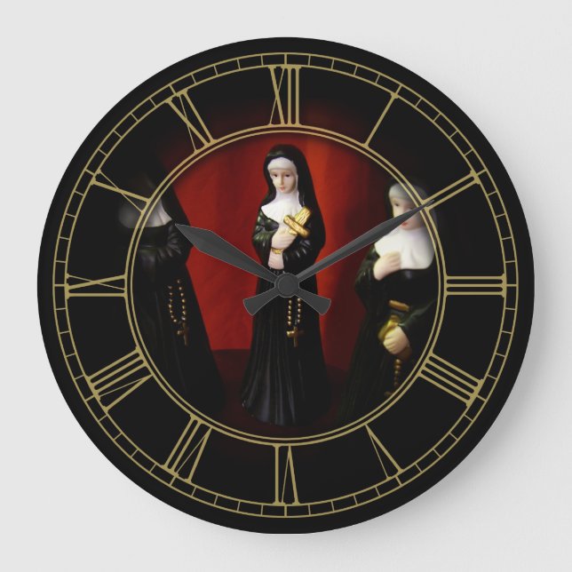 Weird Nuns Large Clock (Front)
