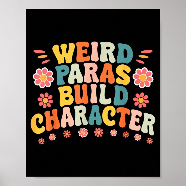 Weird Paras Build Characters Funny Para Profession Poster (Front)