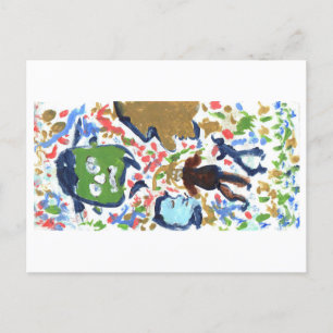 Weird people postcard