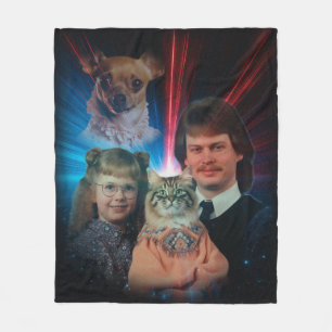  Weird Pet Portrait Glamour Shot  Fleece Blanket