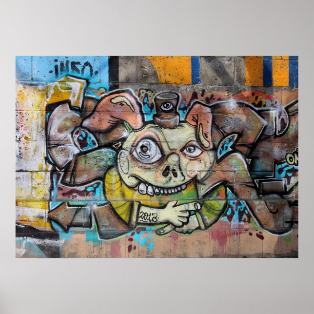 Weird Pig Face Poster (Front)