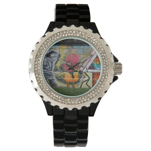 Weird Pink Figure Of Fun Watch (Front)