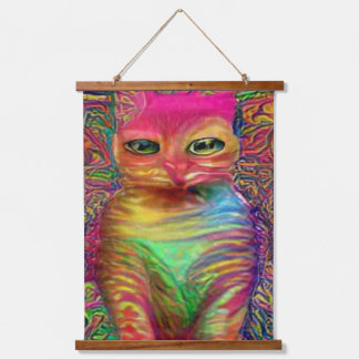 weird psychedelic kool katz 13 hanging tapestry