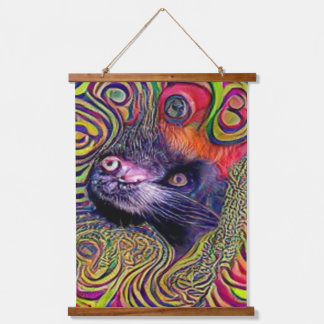 weird psychedelic kool katz 19 hanging tapestry