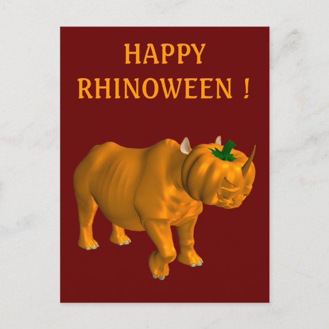 weird Rhinoceros Postcard (Front)