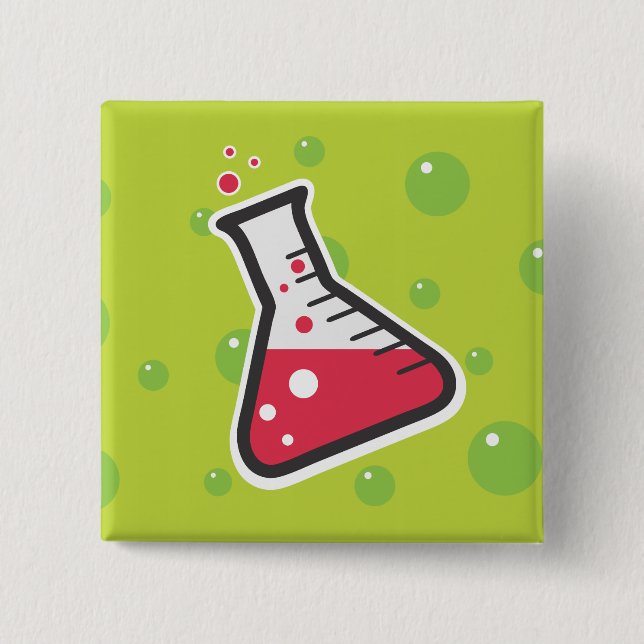 Weird Science 15 Cm Square Badge (Front)