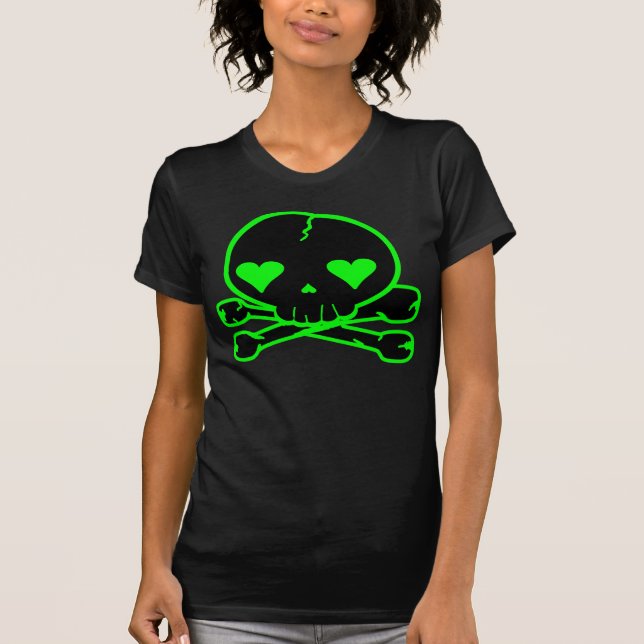 Weird Skull Goth Kawaii Style T-Shirt (Front)
