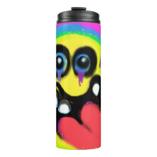 Weird Smile Emoji Graffiti Art M13 Thermal Tumbler