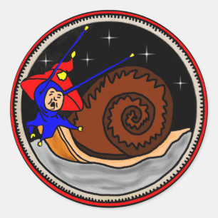 Weird Snail Classic Round Sticker
