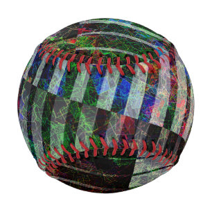 Weird strips and coloured scratches, with clipping baseball