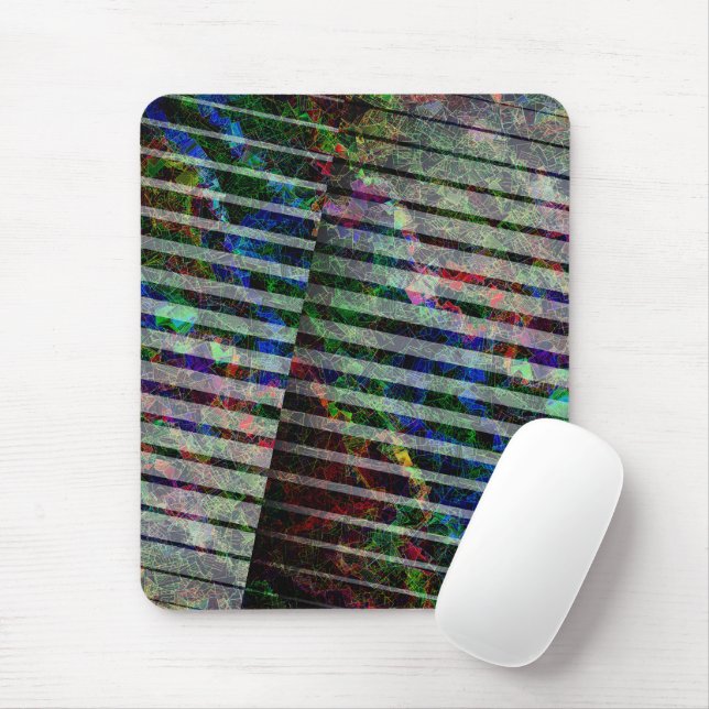 Weird strips and coloured scratches, with clipping mouse mat (With Mouse)