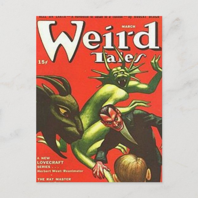 Weird Tales 10  Postcard (Front)