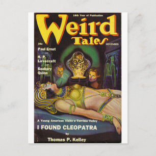 weird tales art postcard