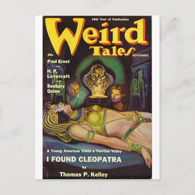 weird tales art postcard (Front)
