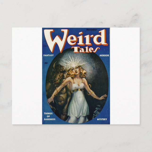 weird tales art postcard (Front)
