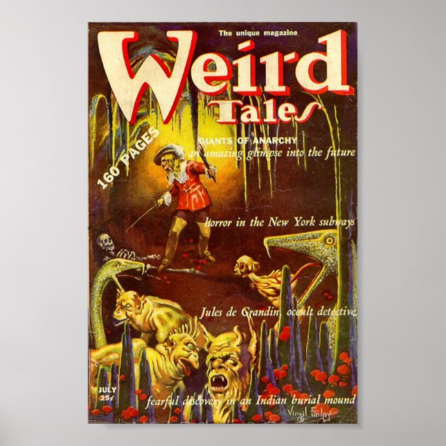 Weird Tales Comic Poster July1 (Front)