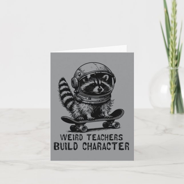Weird Teacher Build Character Card (Front)