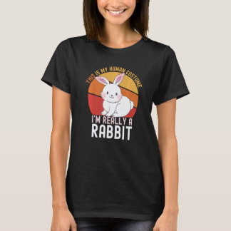 Weird This is My Human Costume I'm Really A Rabbi T-Shirt