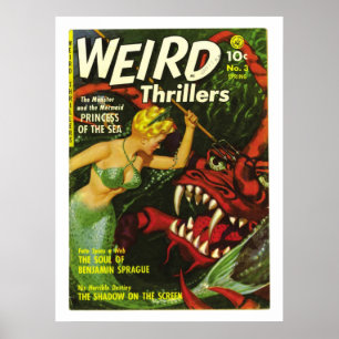 weird thrillers horror comic poster FROM 14.95