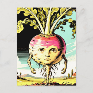Weird Vegetable Man: Mr. Rutabaga Postcard