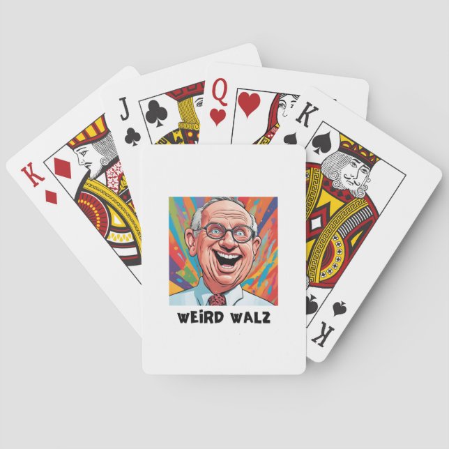 Weird Walz  Playing Cards (Back)