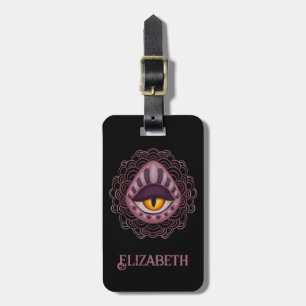 Weird Whimsical Spooky Eye Luggage Tag