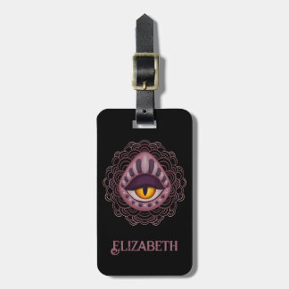 Weird Whimsical Spooky Eye Luggage Tag