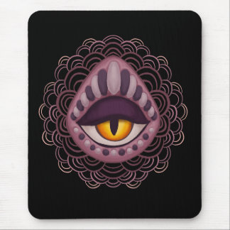 Weird Whimsical Spooky Eye Mouse Mat
