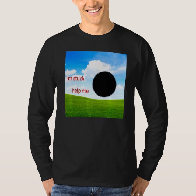 Weirdcore Aesthetic Dreamcore Oddcore Black Hole S T-Shirt (Front)