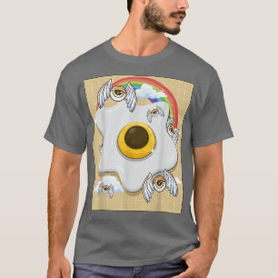 Weirdcore Aesthetic Kawaii Egg Eye Winged Eyeballs T-Shirt